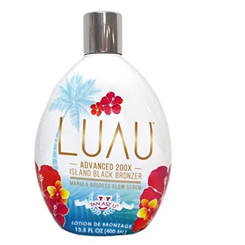 Tan Asz U Luau Advanced 200X Black Bronzer Tanning Lotion 13.5oz