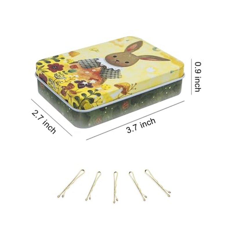 200 Mini Bobby Pins for All Hair Types - Durable Gold Hair Pins