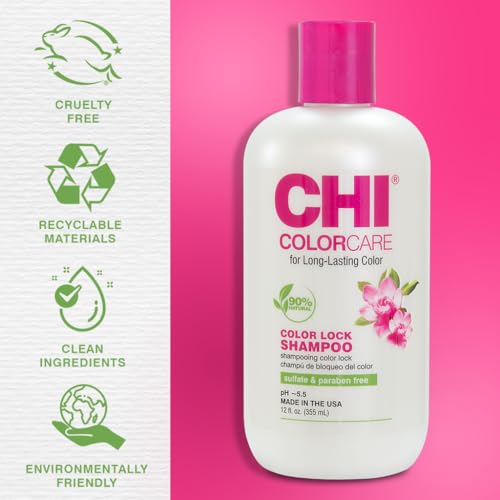 CHI ColorCare Color Lock Shampoo 12 fl oz – For Color-Treated Hair