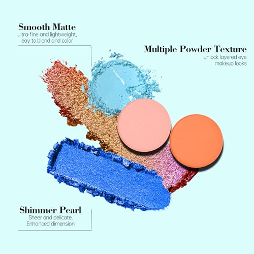 18 Color Eyeshadow Palette - Matte & Duochrome Shades