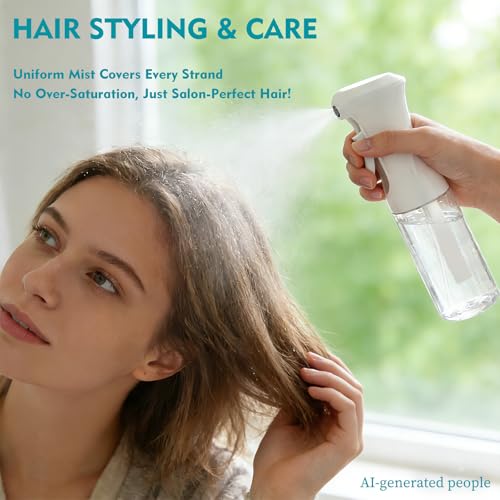 Continuous Spray Bottle for Hair 6.8oz | Ultra Fine Mist