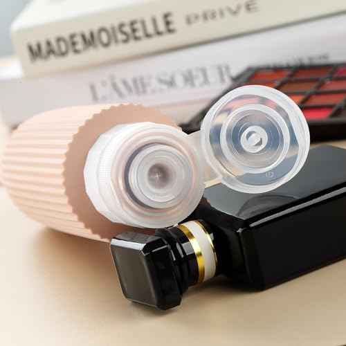 Travel Bottles for Toiletries, Large 6oz Travel Size Containers, BPA Free Leak Proof Tubs Refillable Liquid Accessories with Toiletry Bag for Cometic Shampoo and Lotion Soap (4 Pack)