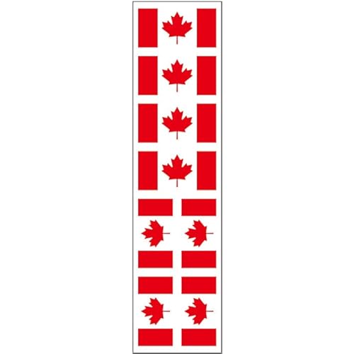 40 Removable Stickers: Canada Flag, Canadian Party Favors, Decals