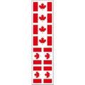 40 Removable Stickers: Canada Flag, Canadian Party Favors, Decals