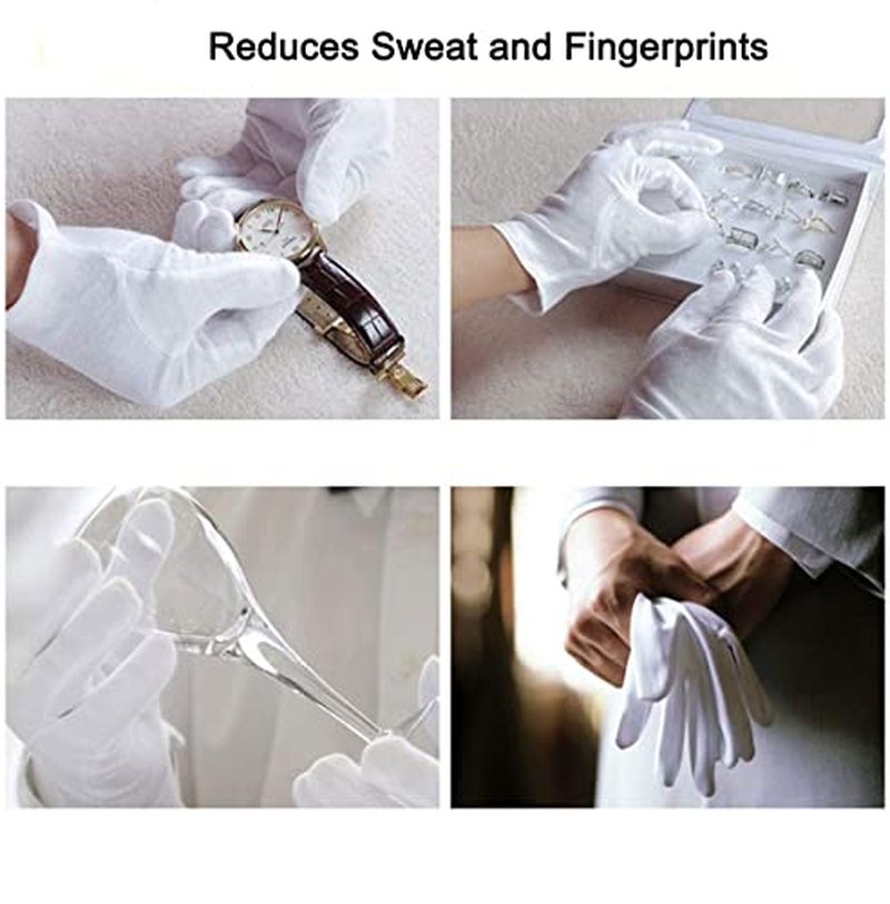 Cotton Gloves for Eczema Relief - Soft Breathable Moisturizing Liners