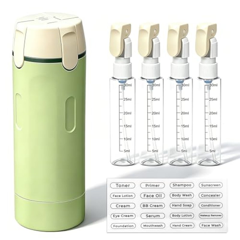 4-in-1 Leak Proof Travel Dispenser Bottle - 30ML Toiletries Container