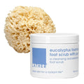 LATHER - Natrual Sea Wool Sponge 5"-6" + Foot Scrub with Pumice Stone 4oz