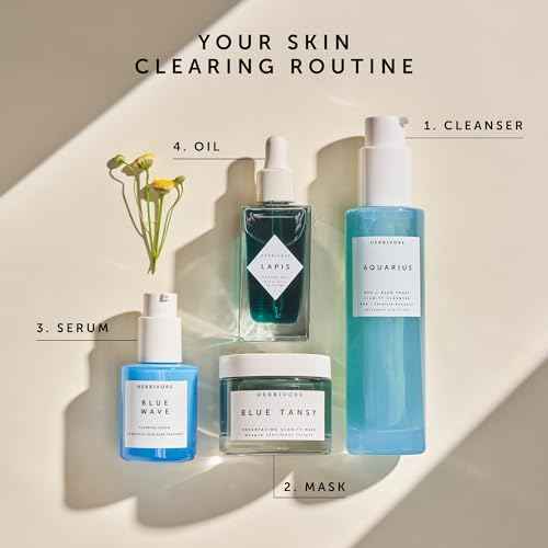 HERBIVORE Blue Tansy BHA & Enzyme Pore Refining Mask - Naturally Clarifies Acne, Blemishes & Redness, Vegan & Cruelty-Free, 60 mL / 2.02 oz