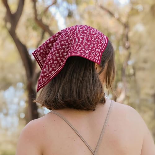 Soft Cotton Viscose Bandana 22x22" for Women & Men