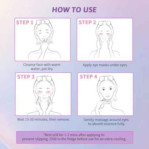 Under Eye Patches for Dark Circles, Puffiness, Fine Lines, Eye Mask Set with Retinol, 24K Gold, Caffeine, Gel Mask for Birthday & Spa Party Favors, Skincare Gift for Women & Men, 24 Pairs