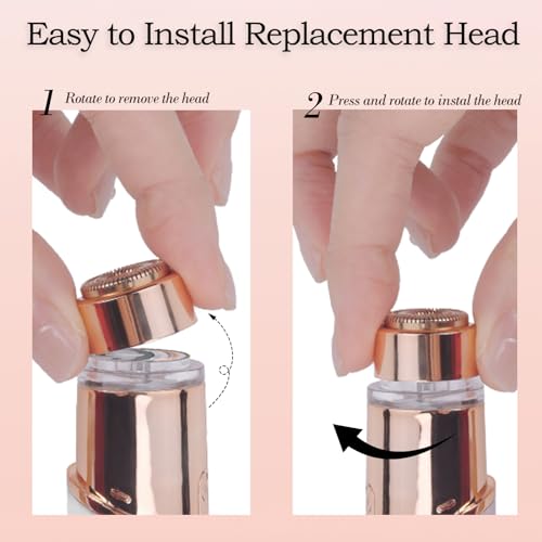 Generation 3 Replacement Heads for Flawless Finishing Touch Hair Remover - Gold 2 Pack