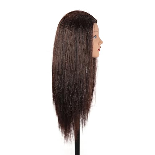 Stancia 100% Human Hair Mannequin Head 22-24" for Styling