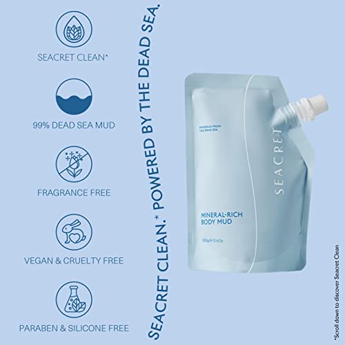 SEACRET Dead Sea Mud Mask 10.6 oz | Natural Body Treatment