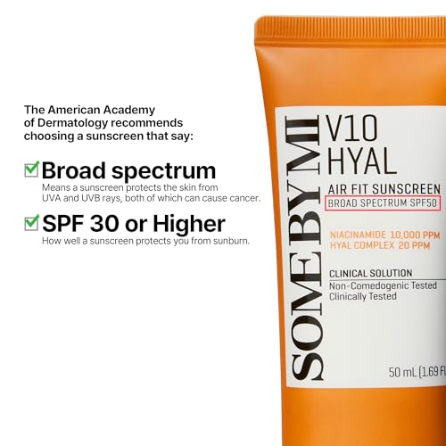 SOME BY MI V10 Hyal Air Fit Sunscreen & AHA BHA PHA 30 Days Miracle Toner