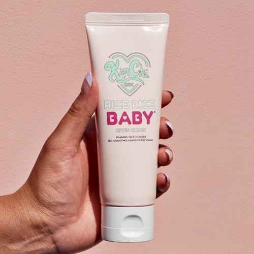 Kimchi Chic Rice Rice Baby Foaming Makeup Removing Face Cleanser - with Rice Extract & Collagen, Deep Cleans, Soothes, & Removes Makeup - 3.38 fl oz