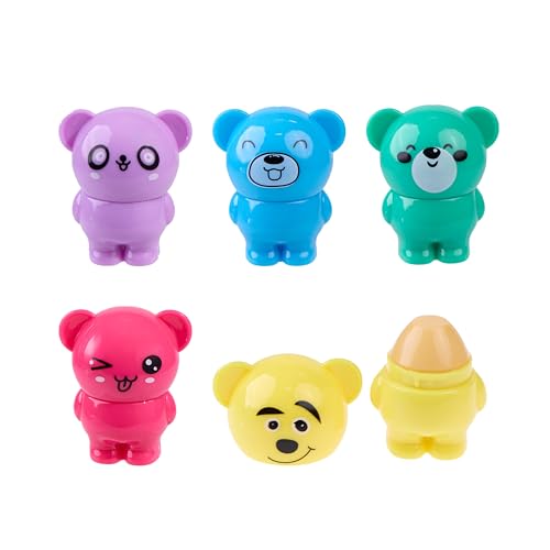 EXPRESSIONS 5-Piece Scented Bear Lip Gloss - Fruity Flavors