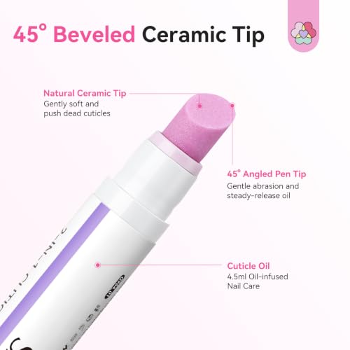 SAVILAND Cuticle Remover Pen with Rose Oil - 2 Pack