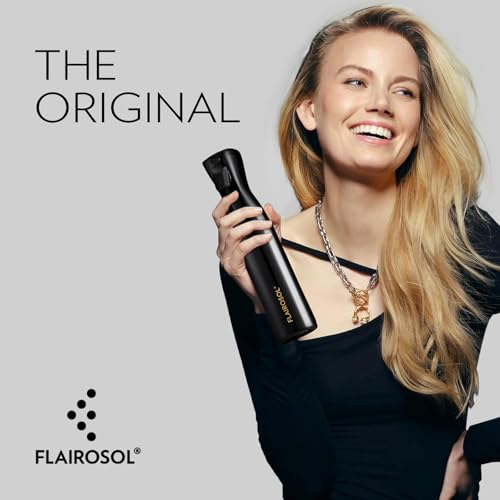 LAIROSOL 2 Pack Spray Bottle for Hair, 10.01 oz/300 ml, White Bottle and Black Bottle