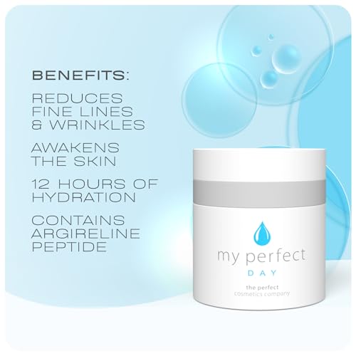 My Perfect Day Skin Moisturizer Face Cream - 50ml Anti-Aging Facial Moisturizer, Reduces Wrinkles & Fine Lines, Fast Absorbing, Non-Greasy, 3-Month Supply, Suitable for All Skin Types