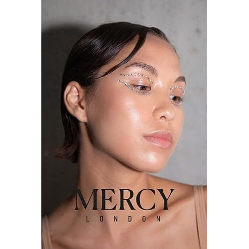 MERCY LONDON Crystal Eyeliner Jewels Costume Accessories Face Gems Jewels All In One Halloween Headpiece Stick On