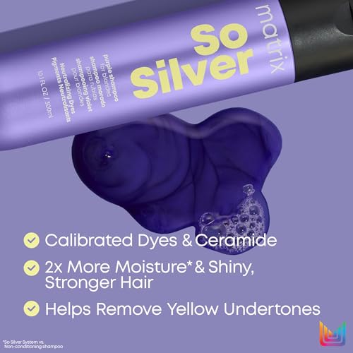 Matrix So Silver Purple Shampoo for Blonde & Grey Hair - 300ml