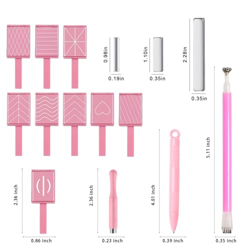 15-Piece Cat Eye Nail Magnet Set for Stunning Nail Art