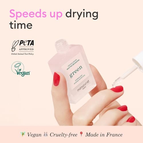 Manucurist Green Fast-Drying Nail Polish Drops - Nourishing Formula, 0.5 fl oz