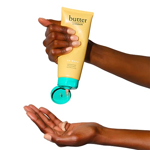 butter LONDON So Buff Hand and Foot Polish with Glycolic Acid, Gently Exfoliates to Remove Dead Skin, Antioxidant-Rich Ingredients, Cruelty, Paraben & Mineral Oil Free