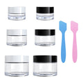 Travel Size Cosmetic Containers 6 Pack (0.17/0.5/1 oz)