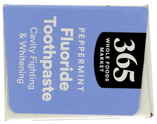 365 by Whole Foods Market Fluoride Toothpaste 5.5oz Cavity & Whitening Peppermint