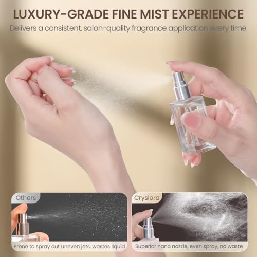 Perfume Atomizer 10ml Glass Travel Bottle (5-Pack)