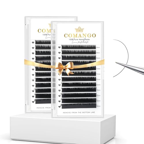 CoMango Cashmere Eyelash Extensions 2-Tray Set - 0.03-0.20mm