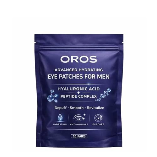 OROS Hydrating Eye Patches for Men, 10 Pieces
