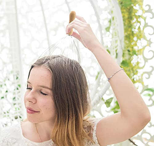 USAGA 32-Prong Scalp Massager for Relaxation and Stress Relief