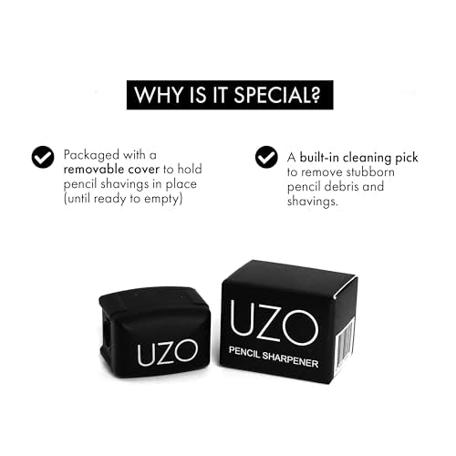 Makeup Pencil Sharpener - Precise Eyeliner, Lip & Brow Sharpener with Stainless Steel Blade