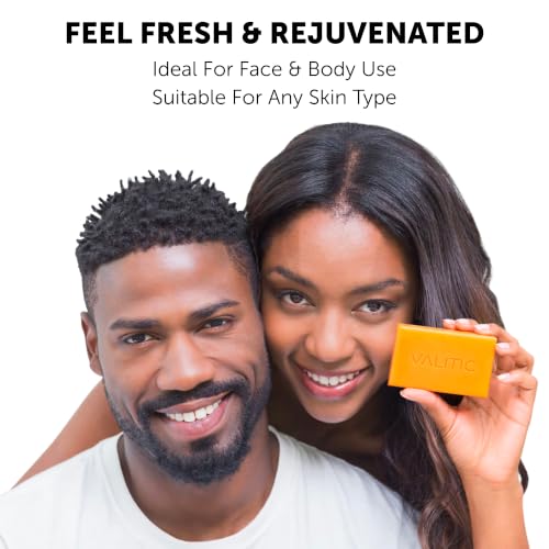 VALITIC Kojic Acid Dark Spot Remover Soap Bars 5 Pack with Turmeric – 3.52 oz ea