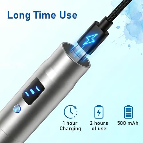 Microneedle Derma Roller Pen 0.25mm with 12 Replacement Heads