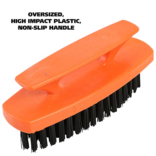 Nail Brush Set - 6 Pack Hand Scrub Brushes with Stiff Bristles