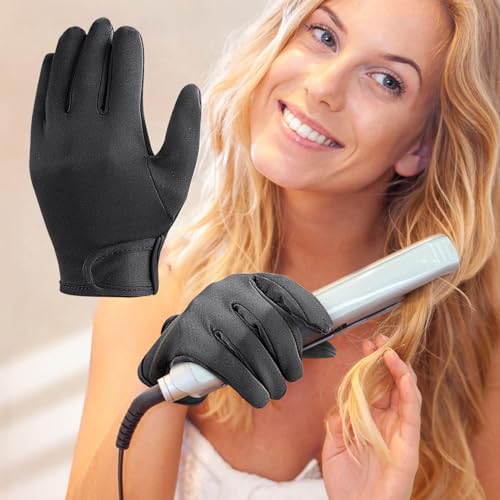 Hair Styling Heat Gloves for Curling Iron & Flat Iron