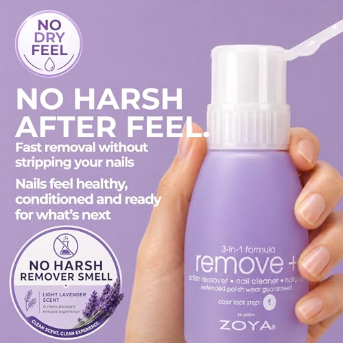 ZOYA Remove Plus 3-in-1 Nail Polish Remover, Cleanser & Prep - 8 fl oz