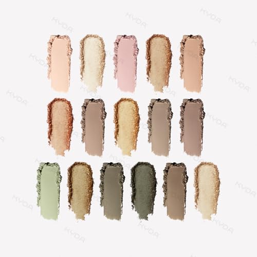 KYDA 16-Color Baked Eyeshadow Palette - Neutral Earth Tones