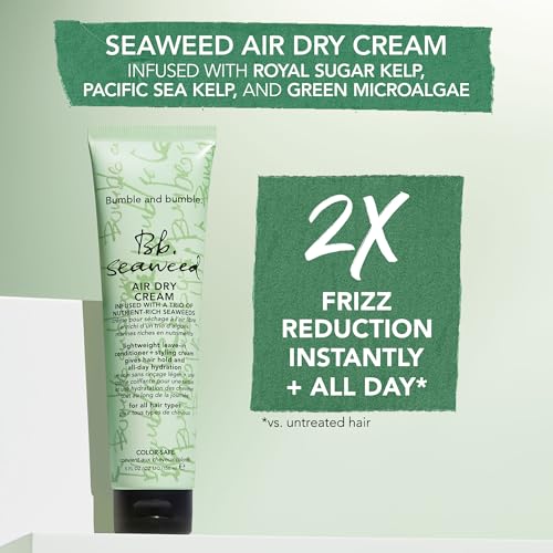 Bumble and bumble. Seaweed Nourishing Air Dry Hair Styling Cream| Leave-In Conditioner | Hydrating, Anti Frizz, Soft Hold, Color Safe | Curly, Wavy, Straight