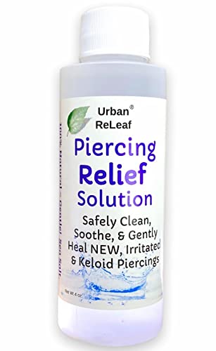 Natural Piercing Aftercare Solution - 4 oz Sea Salt & Tea Tree