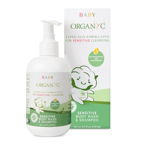 Organyc Baby Shampoo & Body Wash - 2-in-1 with Cottonseed Oil