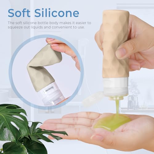 Silevoler 16-Piece TSA Travel Bottles Set with Toiletry Bag