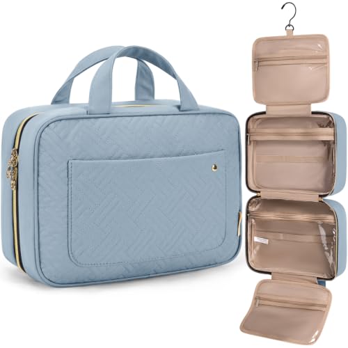 BAGSMART Medium Toiletry Bag with Hook - Water-Resistant Travel Organizer