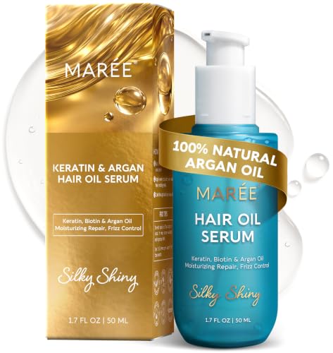 MAREE Hair Oil with Argan Oil & Biotin for Frizzy Hair - 50ml