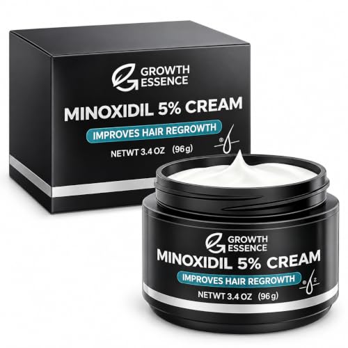Minoxidil 5% Cream with Biotin, Caffeine & Hyaluronic Acid – Topical