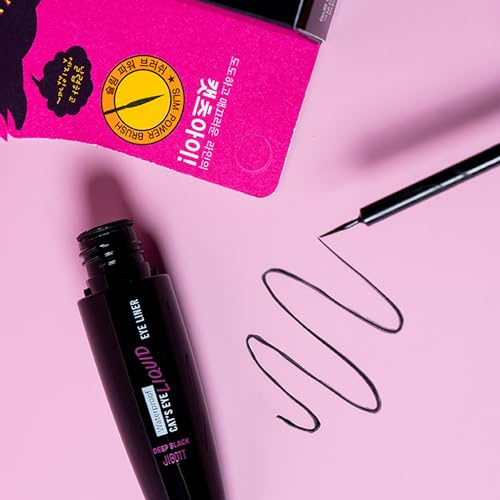 Jigott Cat's Eye Waterproof Liquid Eyeliner - Deep Black 9g