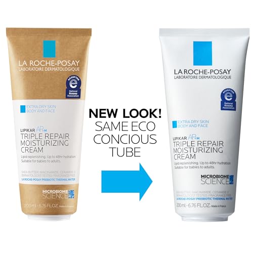 La Roche-Posay Lipikar AP+ Triple Repair Moisturizing Cream | Face & Body Lotion For Dry Skin | Shea Butter & Niacinamide Moisturizer | Gentle Face & Body Cream For Dry, Rough & Sensitive Skin